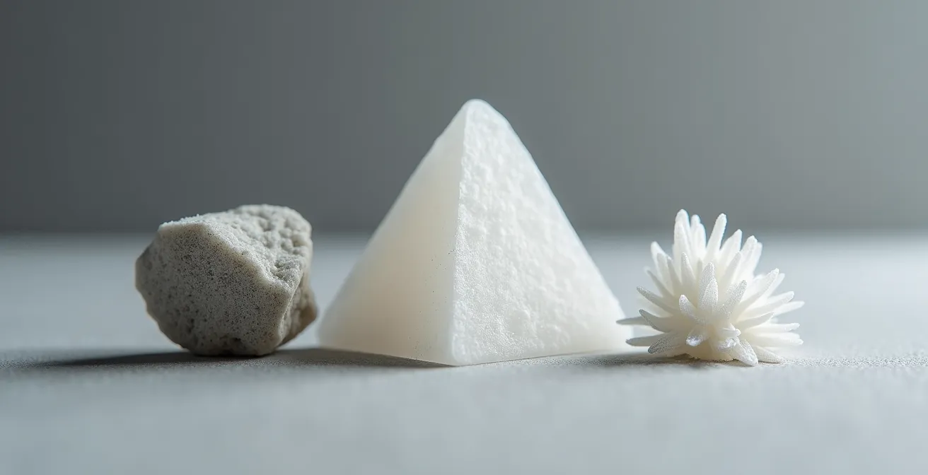 Comparaison visuelle des trois technologies d'impression 3D principales avec exemples de pièces produites