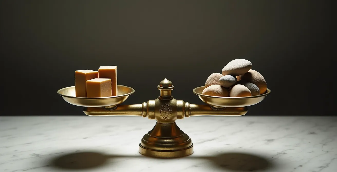 Balance métaphorique entre uniformité et adaptation locale dans un réseau de franchise