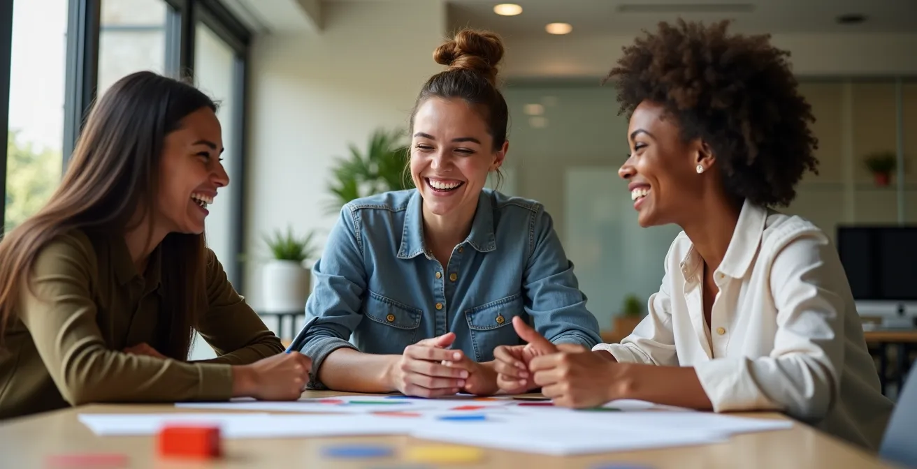 Équipe d'enseignants collaborant dans un environnement de franchise de soutien scolaire