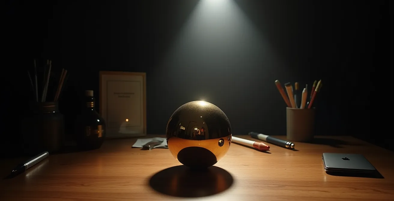 Métaphore visuelle du syndrome de l'objet brillant en entreprise