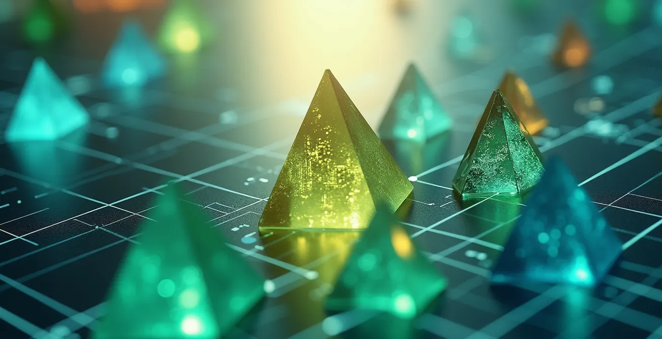 Vue macro détaillée d'un tableau de bord de performance avec indicateurs visuels abstraits pour franchisé